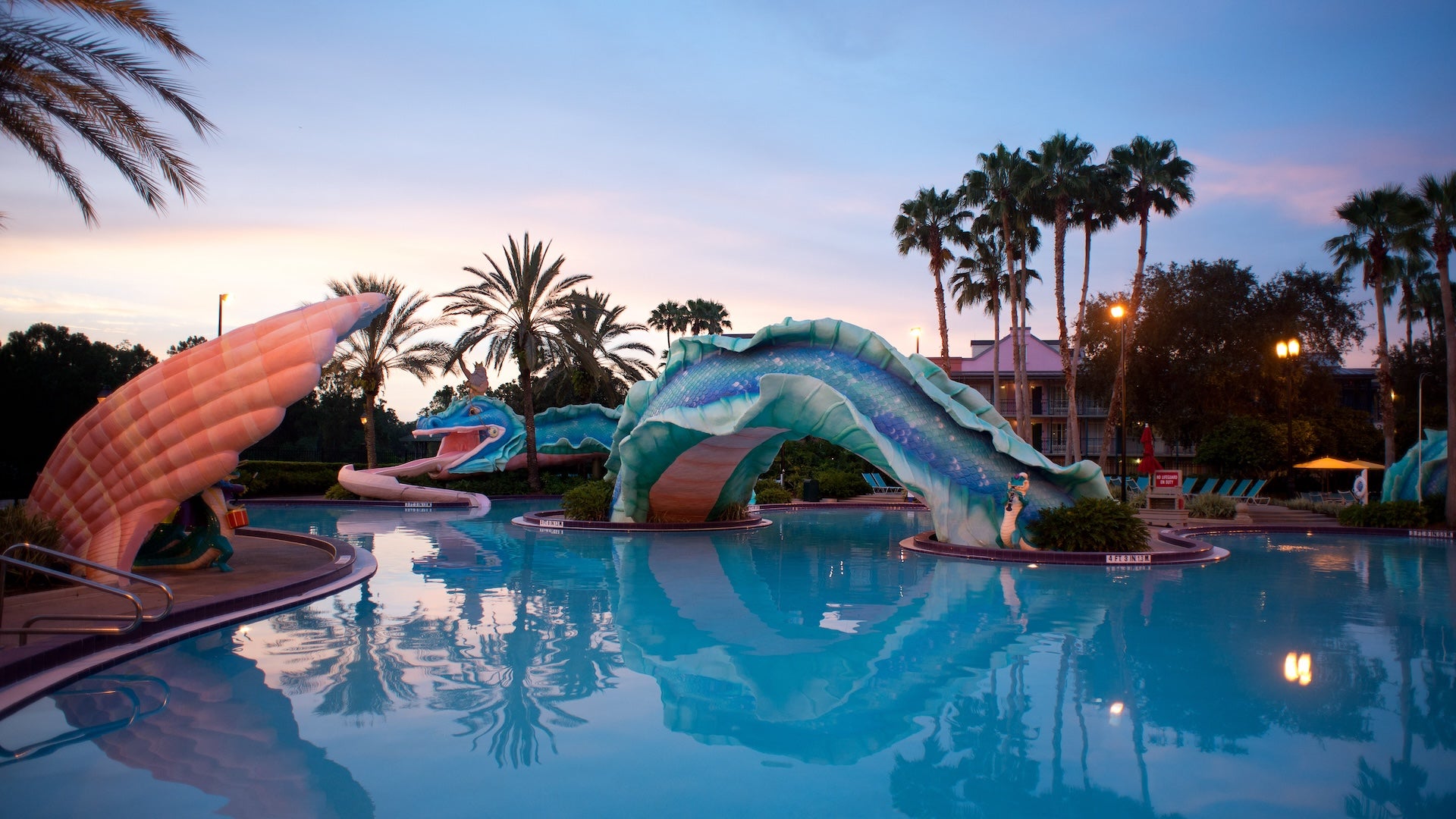 Port Orleans French Quarter Pool Dragon